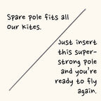 Kite spare fibreglass pole