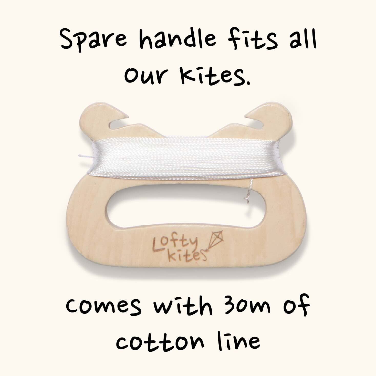 Kite spare wooden handle